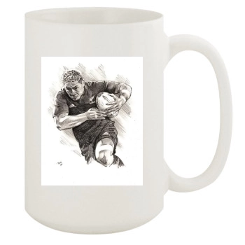 Rugby 15oz White Mug