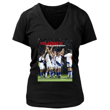 Rugby Women's Deep V-Neck TShirt