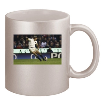 Rugby 11oz Metallic Silver Mug