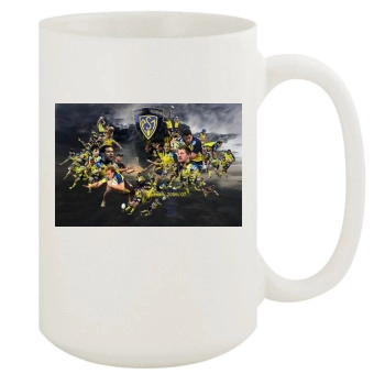 Rugby 15oz White Mug