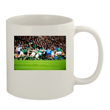 Rugby 11oz White Mug