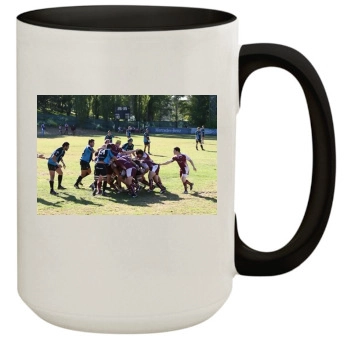 Rugby 15oz Colored Inner & Handle Mug