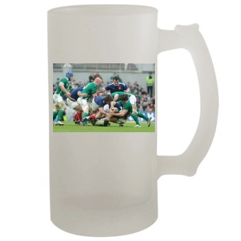 Rugby 16oz Frosted Beer Stein