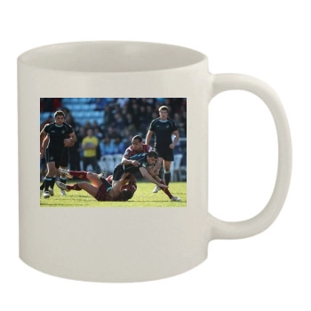 Rugby 11oz White Mug