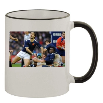 Rugby 11oz Colored Rim & Handle Mug