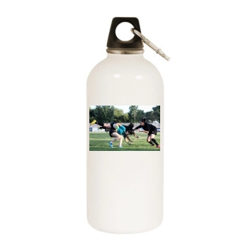 Rugby White Water Bottle With Carabiner