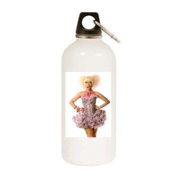 Nicki Minaj White Water Bottle With Carabiner