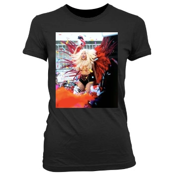 Nicki Minaj Women's Junior Cut Crewneck T-Shirt