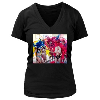 Nicki Minaj Women's Deep V-Neck TShirt