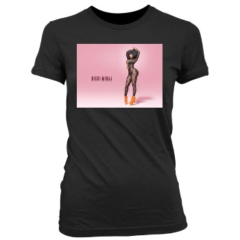 Nicki Minaj Women's Junior Cut Crewneck T-Shirt