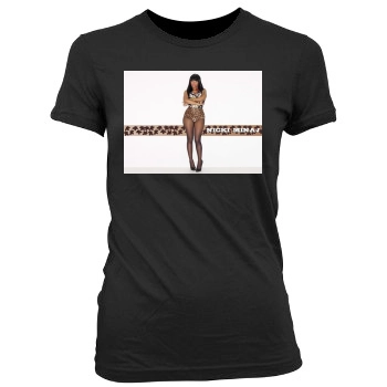 Nicki Minaj Women's Junior Cut Crewneck T-Shirt