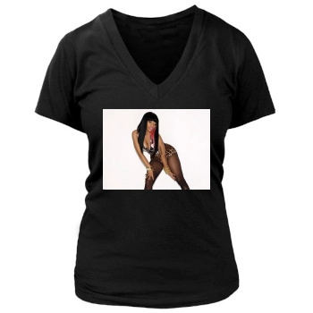 Nicki Minaj Women's Deep V-Neck TShirt