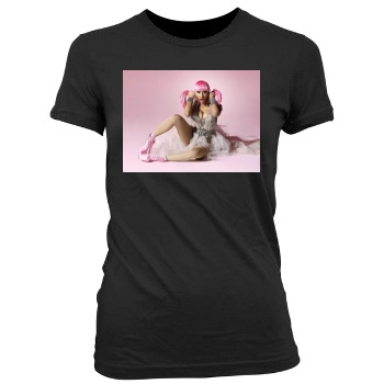 Nicki Minaj Women's Junior Cut Crewneck T-Shirt