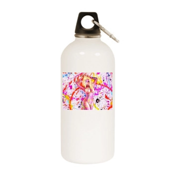 Nicki Minaj White Water Bottle With Carabiner