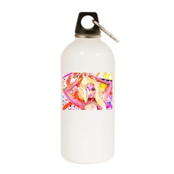 Nicki Minaj White Water Bottle With Carabiner