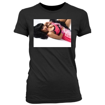 Nicki Minaj Women's Junior Cut Crewneck T-Shirt