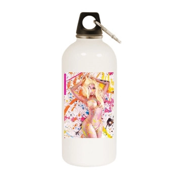 Nicki Minaj White Water Bottle With Carabiner