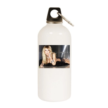 Tara Reid White Water Bottle With Carabiner
