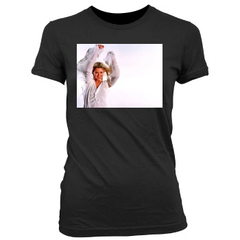 Tara Reid Women's Junior Cut Crewneck T-Shirt