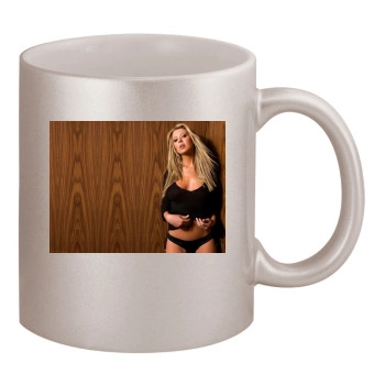 Tara Reid 11oz Metallic Silver Mug