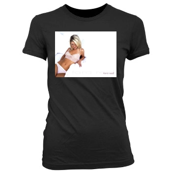 Tara Reid Women's Junior Cut Crewneck T-Shirt