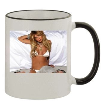 Tara Reid 11oz Colored Rim & Handle Mug