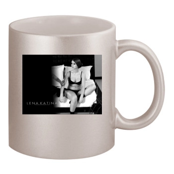 TATU 11oz Metallic Silver Mug