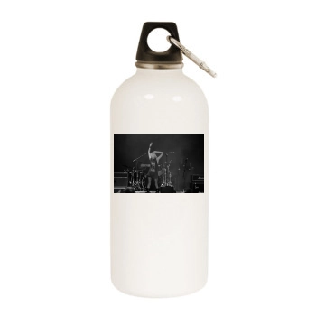 Taylor Momsen White Water Bottle With Carabiner