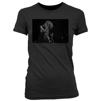 Taylor Momsen Women's Junior Cut Crewneck T-Shirt