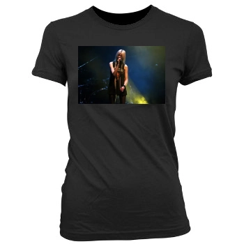 Taylor Momsen Women's Junior Cut Crewneck T-Shirt