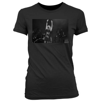 Taylor Momsen Women's Junior Cut Crewneck T-Shirt