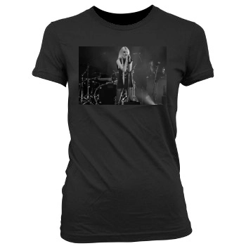 Taylor Momsen Women's Junior Cut Crewneck T-Shirt