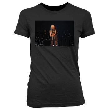 Taylor Momsen Women's Junior Cut Crewneck T-Shirt