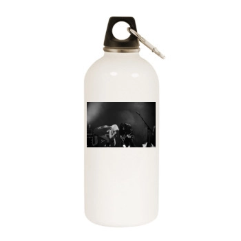 Taylor Momsen White Water Bottle With Carabiner