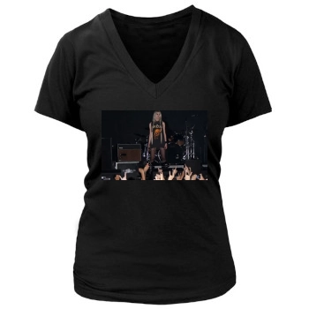 Taylor Momsen Women's Deep V-Neck TShirt