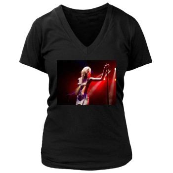 Taylor Momsen Women's Deep V-Neck TShirt