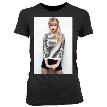 Taylor Swift Women's Junior Cut Crewneck T-Shirt