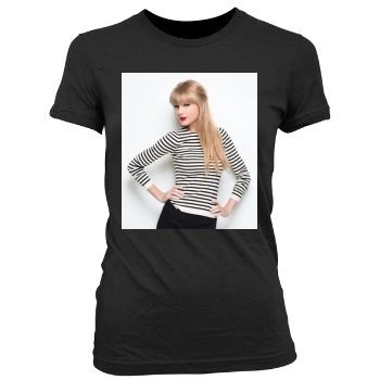 Taylor Swift Women's Junior Cut Crewneck T-Shirt