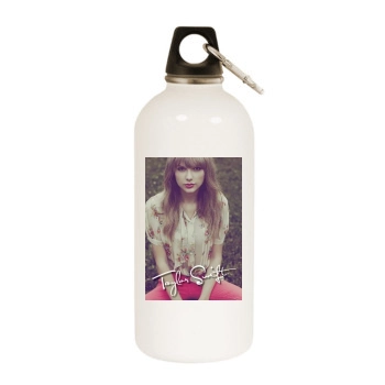 Taylor Swift White Water Bottle With Carabiner