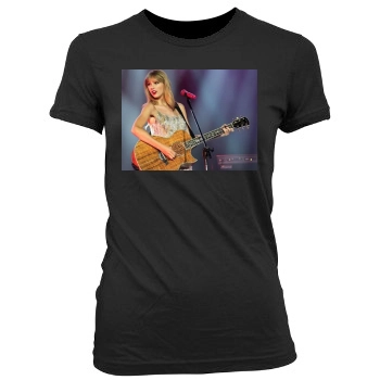 Taylor Swift Women's Junior Cut Crewneck T-Shirt