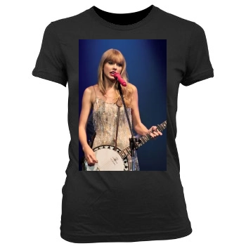 Taylor Swift Women's Junior Cut Crewneck T-Shirt