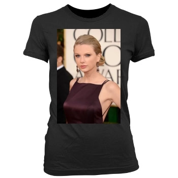 Taylor Swift Women's Junior Cut Crewneck T-Shirt