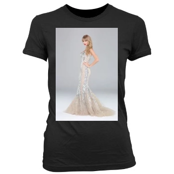 Taylor Swift Women's Junior Cut Crewneck T-Shirt