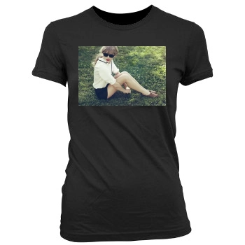 Taylor Swift Women's Junior Cut Crewneck T-Shirt