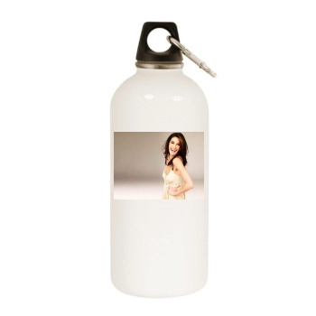 Teri Hatcher White Water Bottle With Carabiner
