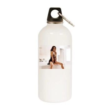 Teri Hatcher White Water Bottle With Carabiner