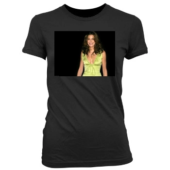 Teri Hatcher Women's Junior Cut Crewneck T-Shirt