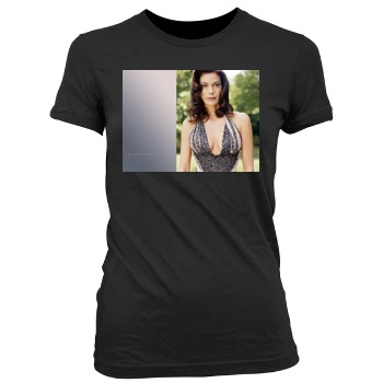 Teri Hatcher Women's Junior Cut Crewneck T-Shirt