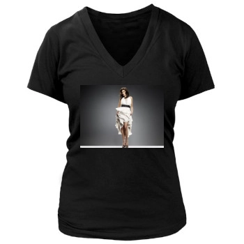 Teri Hatcher Women's Deep V-Neck TShirt