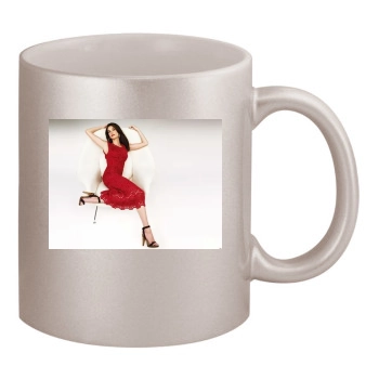 Teri Hatcher 11oz Metallic Silver Mug